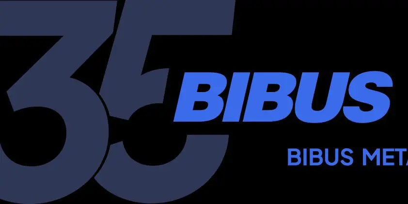 BIBUS METALS 35 years logo rgb blue